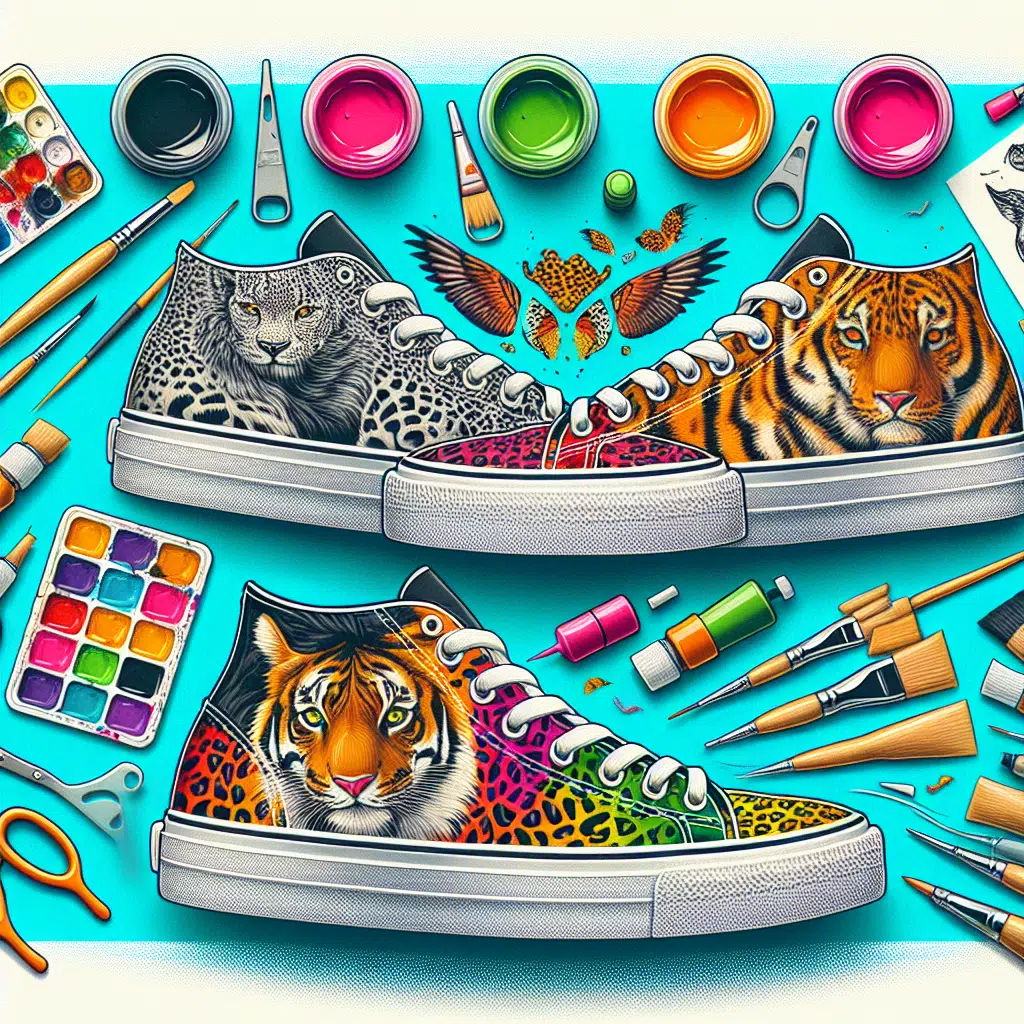 Cómo Personalizar Zapatillas Usando Estampados de Animales Exóticos