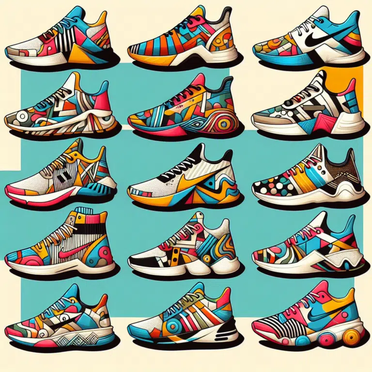 Diseños de Zapatillas Inspirados en Obras de Arte Abstracto