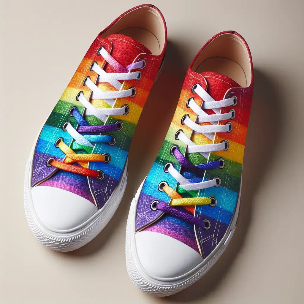 Cómo Crear Zapatillas Inspiradas en los Colores del Arcoíris