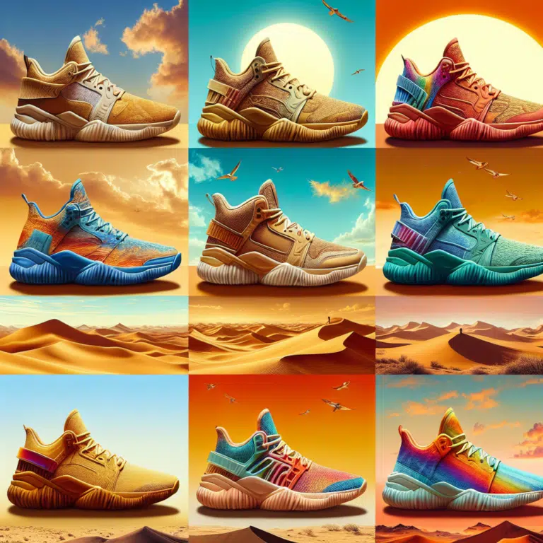 Diseños de Zapatillas Basados en los Colores del Desierto