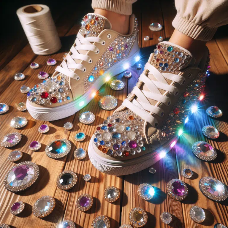Personalización de Zapatillas con Cristales y Pedrería
