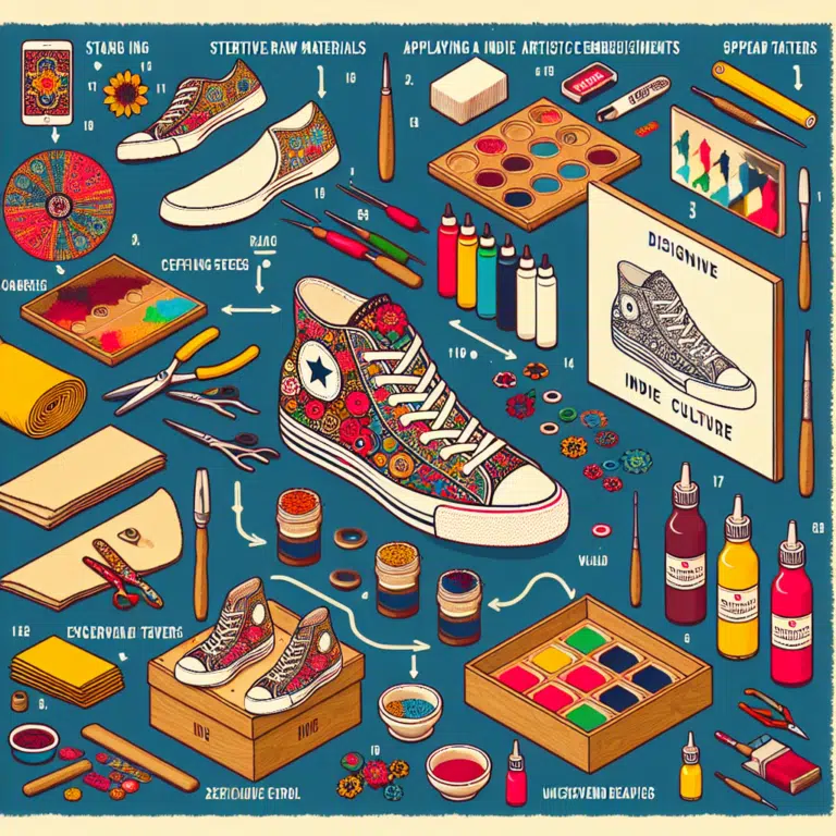 Guía para Crear Zapatillas con Diseños de Cultura Indie