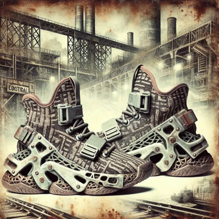 Zapatillas Personalizadas con Estilos Industriales: Concreto y Metal