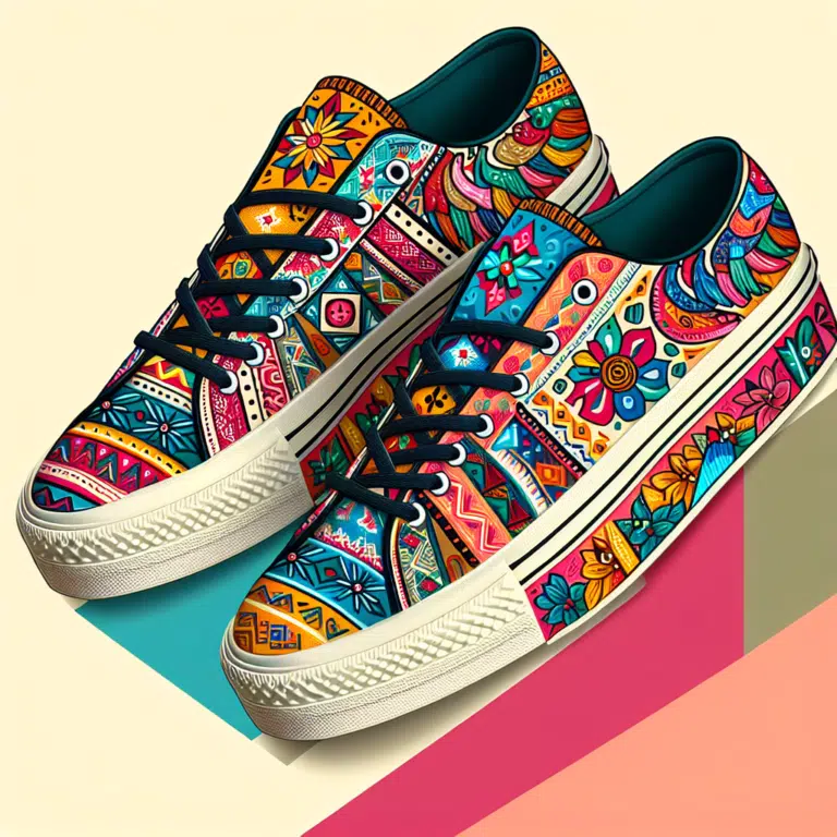Zapatillas Personalizadas con Toques Étnicos y Folclóricos
